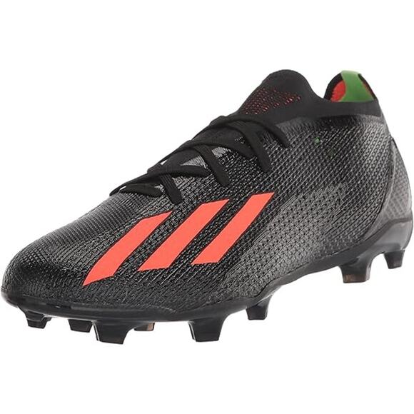 NWT adidas Unisex X Speedportal.2 Firm Ground Soccer Shoe,Black/Red/Green-S 9.5M - Picture 1 of 6